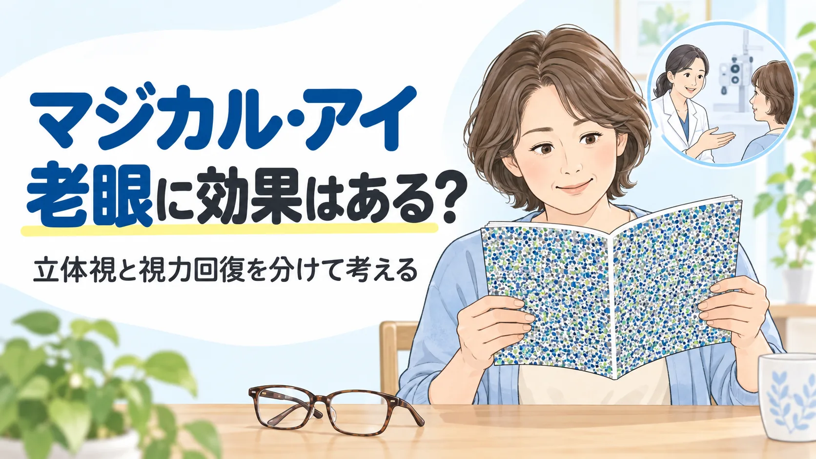 マジカル・アイ。老眼に効果はある？。立体視と視力回復を分けて考える